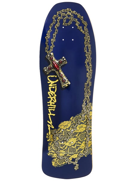 Powell Peralta Underhill Cross Navy/Gold Deck 10x30.25