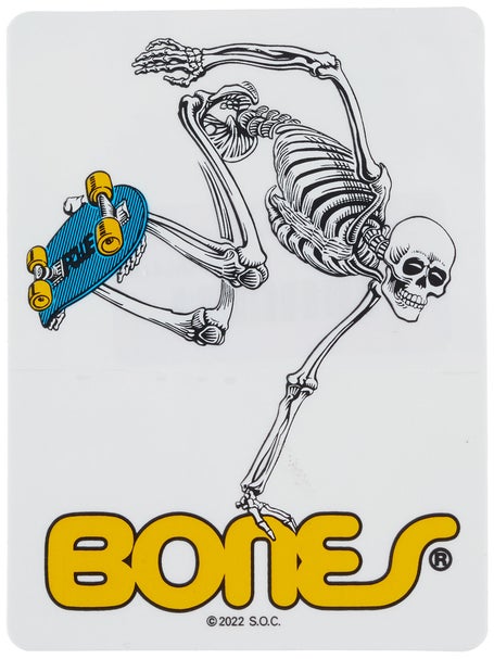 Powell Peralta Skateboard Skeleton 4 Sticker\ lear