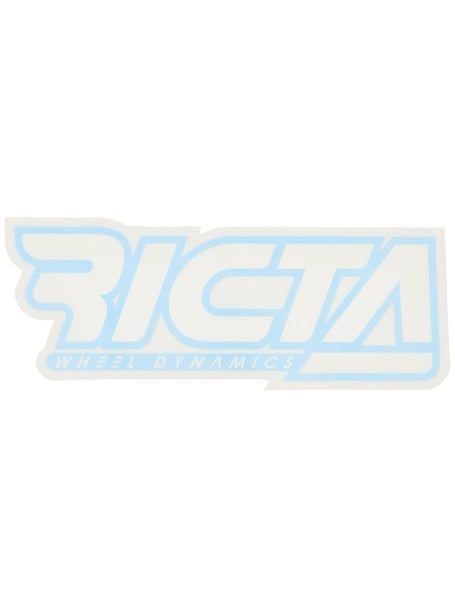 Ricta Logo Outline 6 x 2.375 Sticker\B ue/White