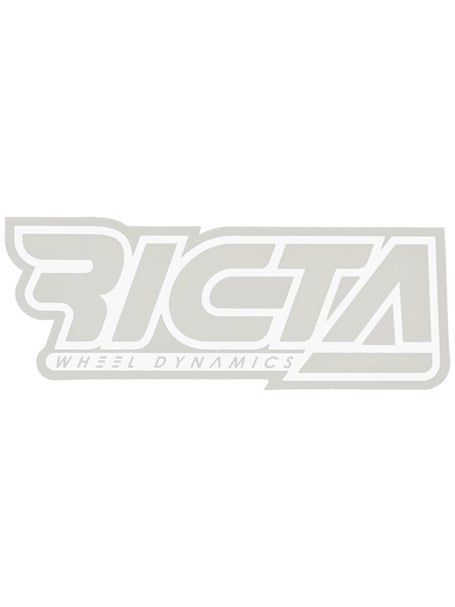 Ricta Logo Outline 6 x 2.375 Sticker\W ite