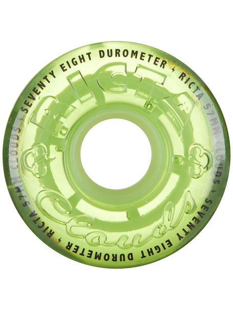 Ricta Clouds Transparent 78a Wheels\Green GITD
