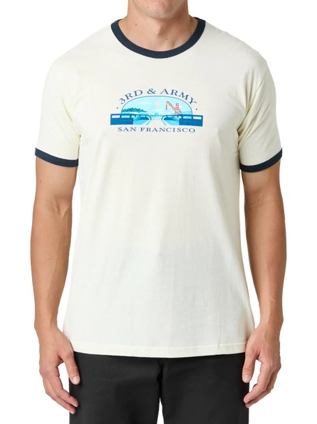 Real 3rd And Army T-Shirt\Natural/Midnight Navy
