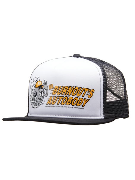 Real Autobody Mesh Hat\White/Black