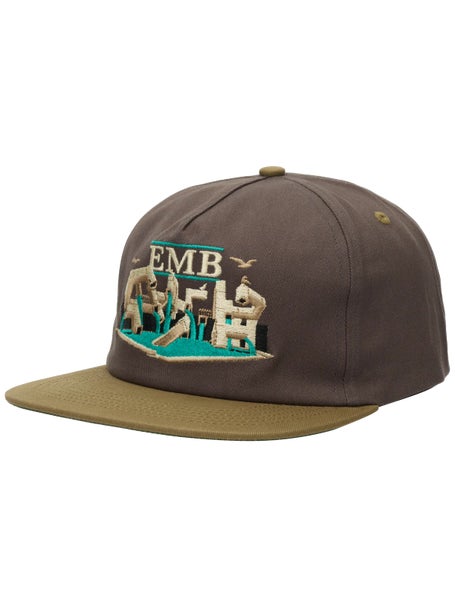 Real EMB Snapback Hat\Charcoal/Tan