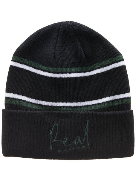 Real Signature Cuff Beanie\Black