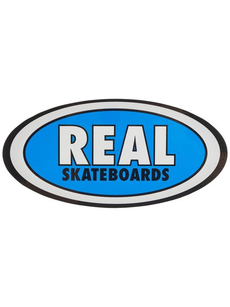 Real Staple Oval Sticker Medium Blue