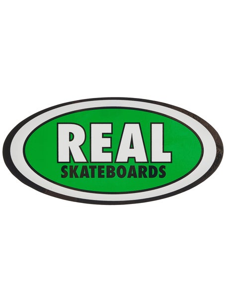Real Staple Oval Sticker Medium Green