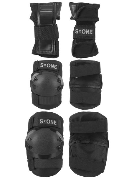 S-One Starter Pad Set Knee/Elbow/Wrist (Ages 3-6) Black