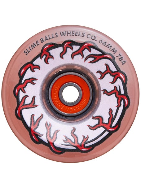 Slime Balls Pink Eyes Light Ups OG Slime 78a Wheels