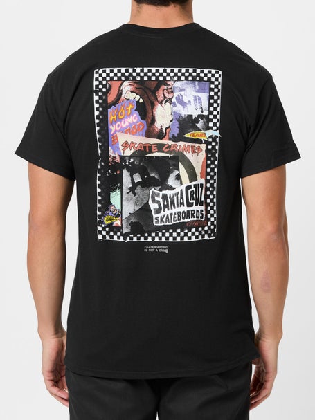 Santa Cruz Ad Collage T-Shirt\Black
