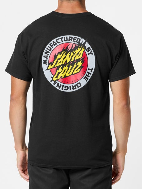 Santa Cruz Flamed MFG Dot T-Shirt\Black