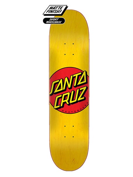 Santa Cruz Classic Dot Yellow Deck 7.75 x 31.62