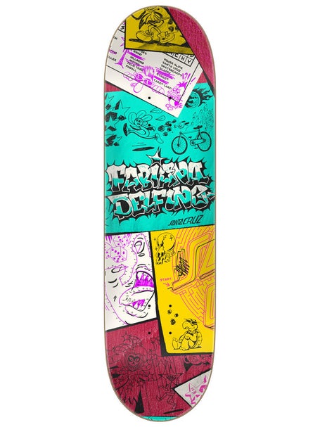 Santa Cruz Delfino Scribble FeelBase Deck 8.25 x 31