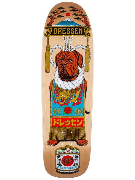 Santa Cruz Dressen Sumo Dog Shaped Deck 9.3 x 32.36