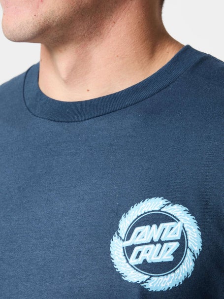 Santa Cruz Flame Ringed Dot T-Shirt\Blue Dusk