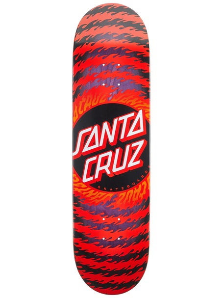 Santa Cruz Flame Ringed Dot Deck 8.5 x 32.2