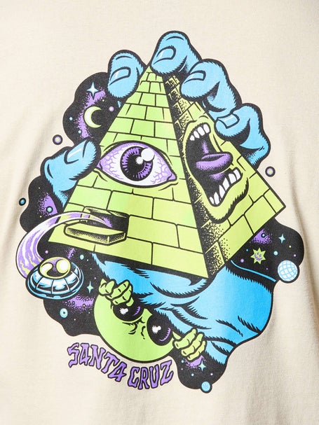 Santa Cruz Knibbs Invasion Hand T-Shirt\Sand