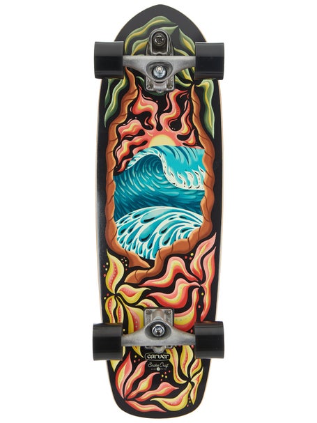 Carver Psychedelic Sunset C7 Surfskate Complete 9.875 x