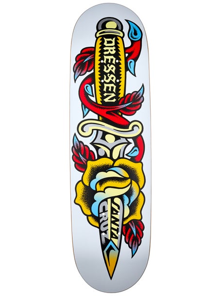 Santa Cruz Dressen Rose Dagger Deck 8.70 x 31.825