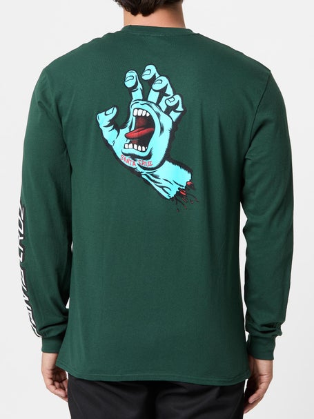 Santa Cruz Screaming Hand Longsleeve T-Shirt\Dk Green