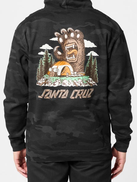 Santa Cruz Screaming Grizzly Hoodie\Black Camo