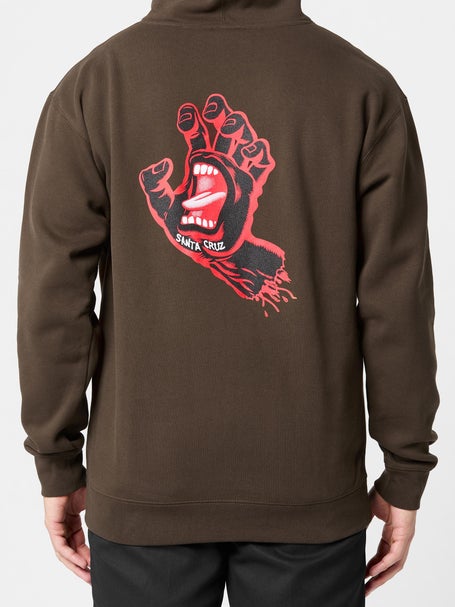 Santa Cruz Screaming Hand Hoodie\Brown/Red