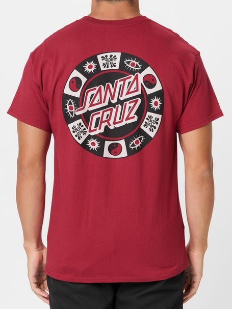 Santa Cruz Strange Check T-Shirt\Cardinal Red
