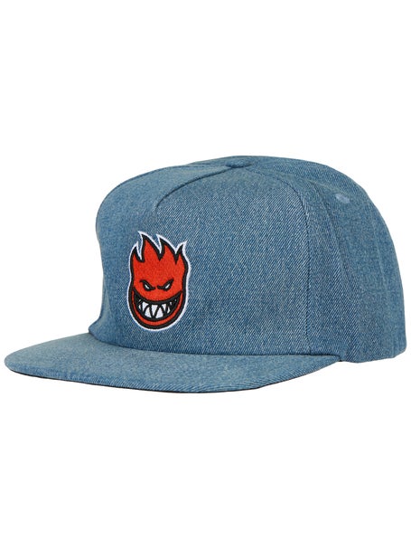Spitfire Bighead Fill Snapback Hat\Washed Denim