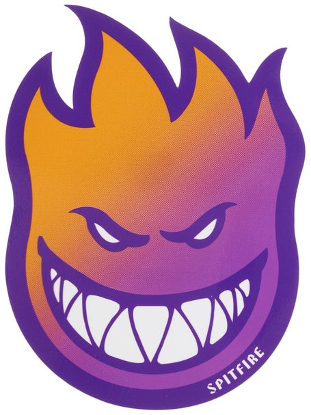 Spitfire Bighead Fade Sticker Medium Orange/Purple