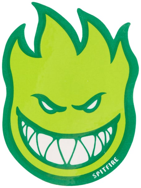 Spitfire Fireball Fill Sticker Small Lime/Green