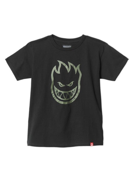 Spitfire Bighead YOUTH T-Shirt\Black/Olive