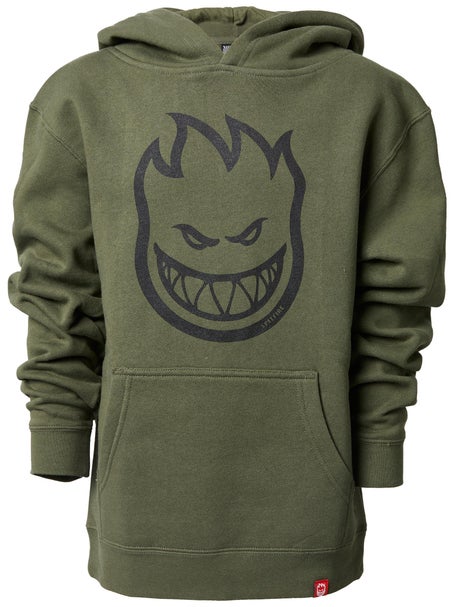 Spitfire Bighead YOUTH Hoodie\Army/Black