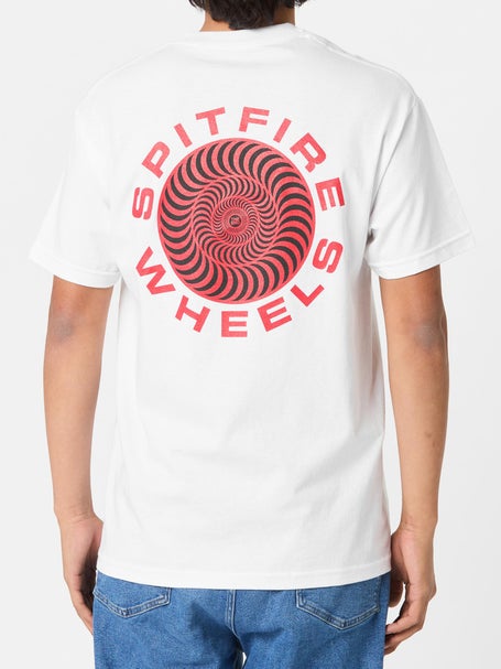 Spitfire Classic 87 Swirl Fill T-Shirt\White/Red