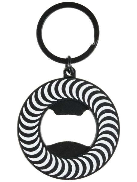 Spitfire Classic Swirl Bottle Opener Keychain Black/Wht