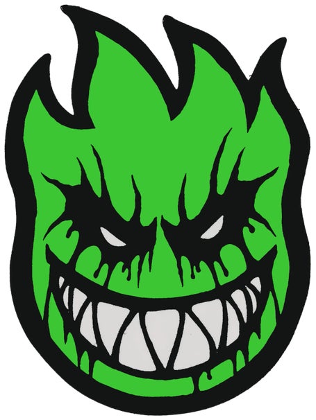 Spitfire Deathmask II Sticker Small Green