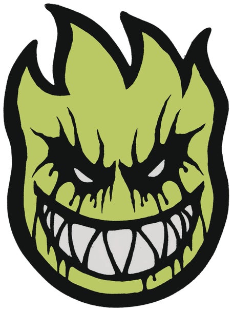 Spitfire Deathmask II Sticker Small Yellow
