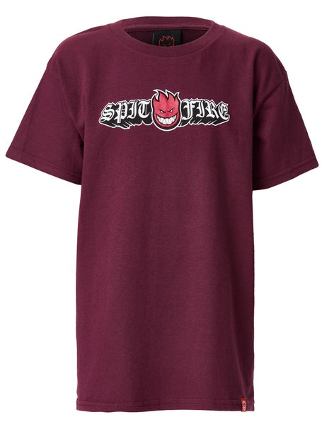 Spitfire Old E Drop Bighead YOUTH T-Shirt\Maroon