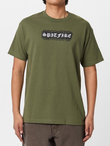 Spitfire Old E Barbed T-Shirt\Military Green