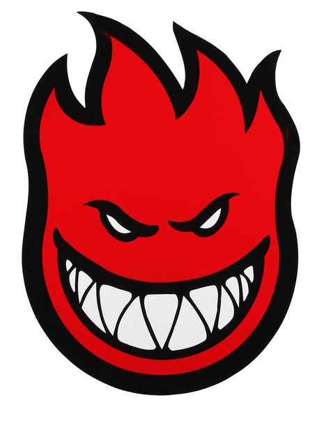 Spitfire Fireball Sticker Large Red