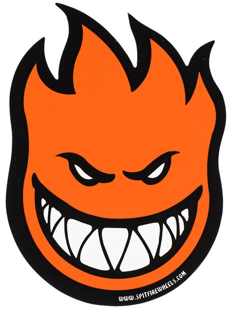 Spitfire Fireball Sticker Medium Orange