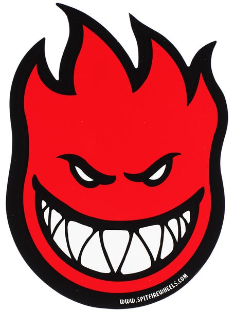 Spitfire Fireball Sticker Medium Red