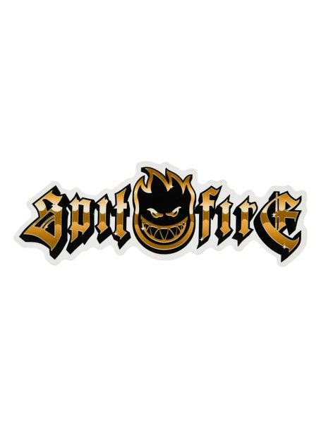 Spitfire Gold Chrome Bighead Sticker Medium