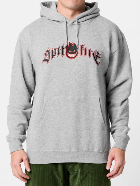 Spitfire Immortal Fire Embroidered Hoodie\Grey Heather