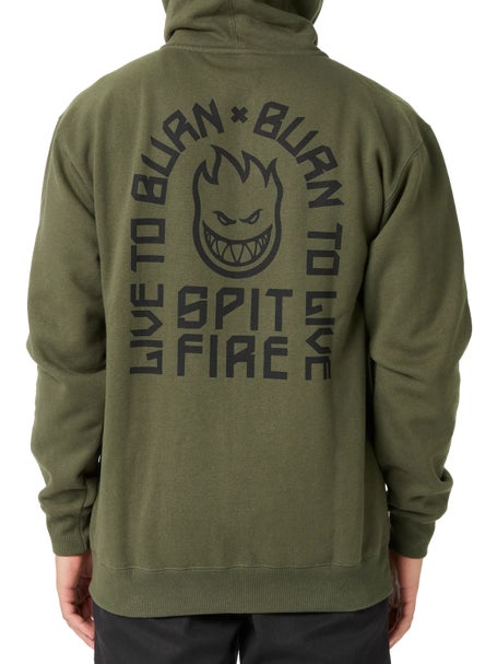 Spitfire LTB Arch EMB Hoodzip\Olive