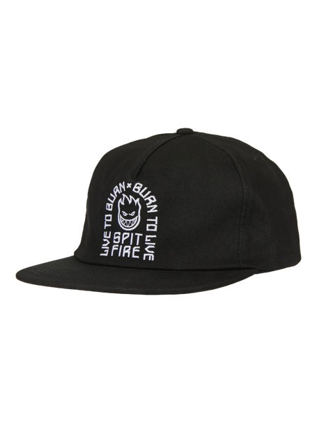 Spitfire LTB Arch Snapback Hat\Black/White