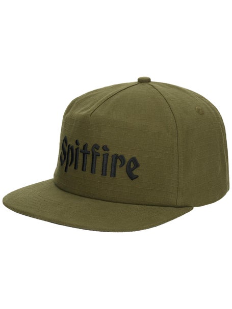 Spitfire Molotov Script Snapback Hat\Olive/Black