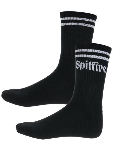 Spitfire Molotov Script Socks\Black/White