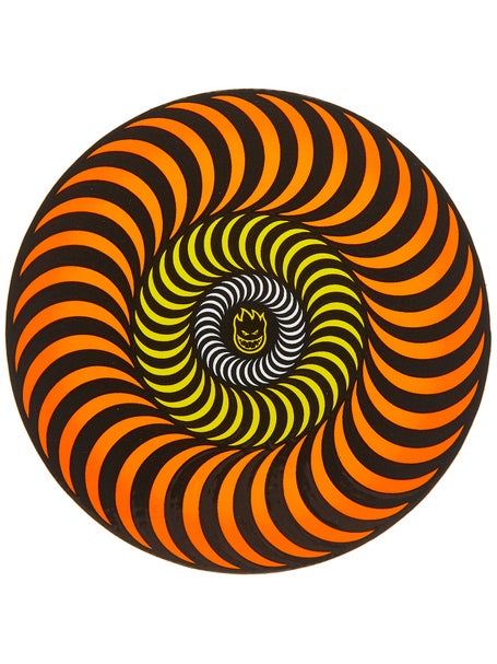 Spitfire Tri-Color Swirl Sticker Orange/Yellow