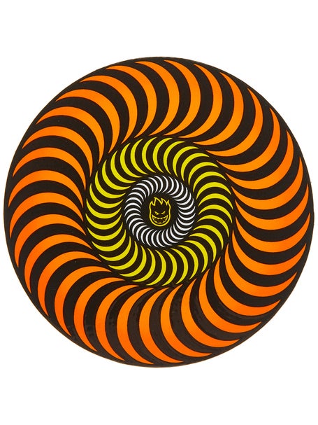 Spitfire Tri-Color Swirl Sticker Orange/Yellow