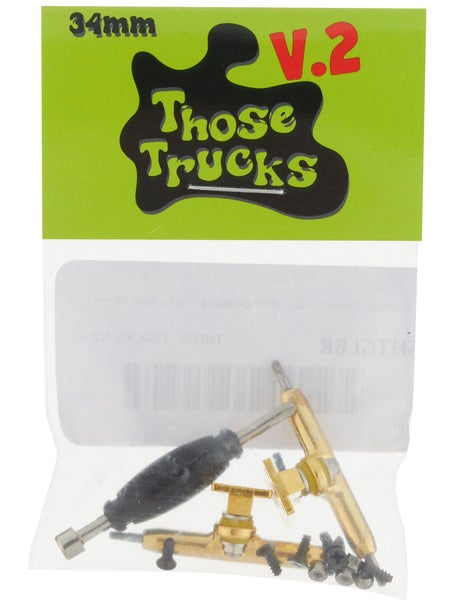 Slushcult Those Trucks V2 Fingerboard Trucks Gold 34mm
